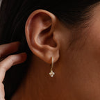 Rounded Flower Jewelry Set in 18K Gold