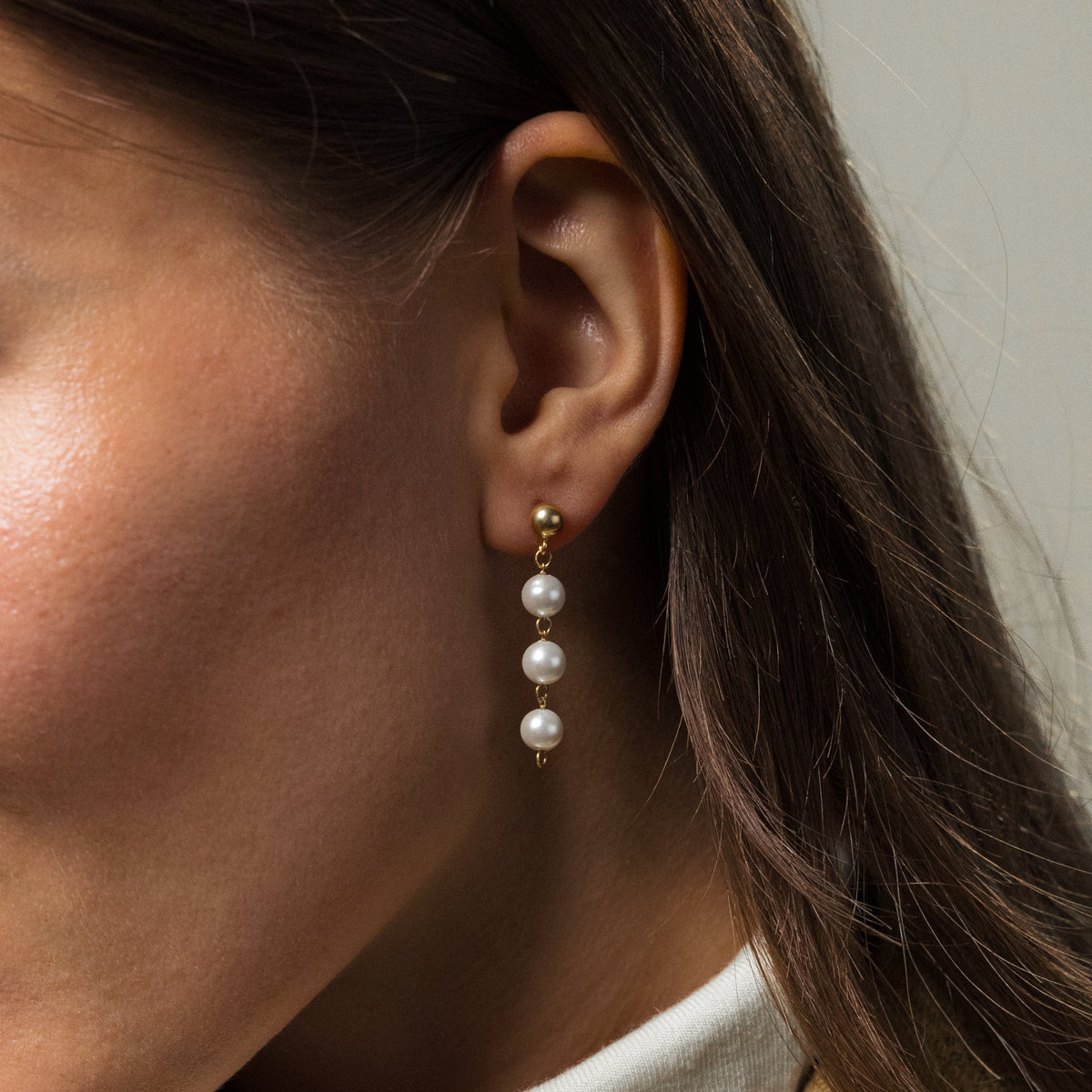 Pearl Cascade Jewelry Set in 18K Gold