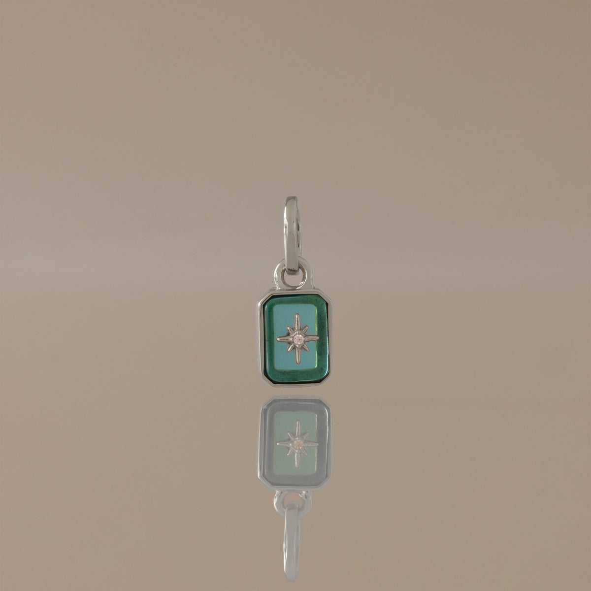 North Star Blue Zircon Charm