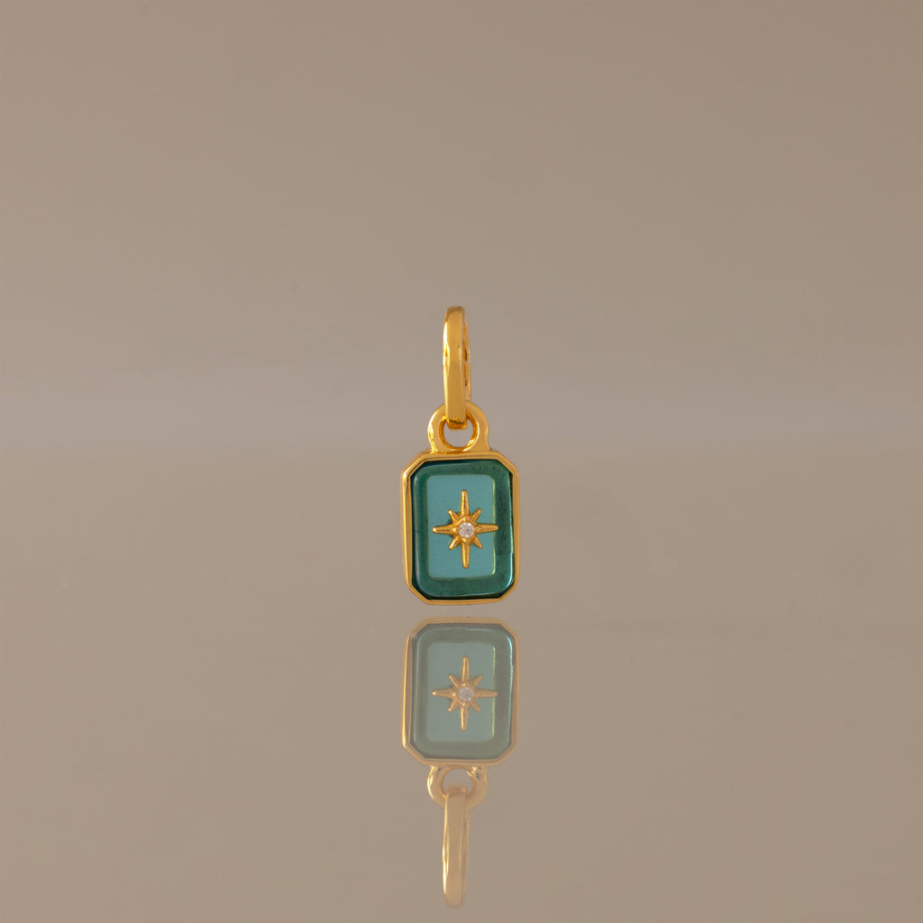 North Star Birthstone Charm