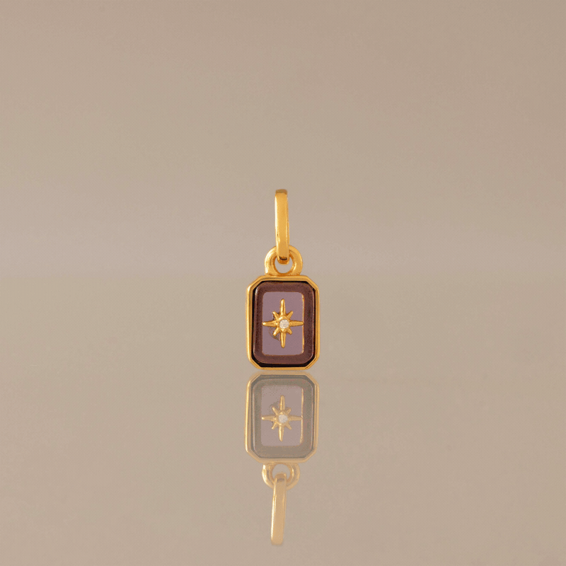 North Star Birthstone Charm