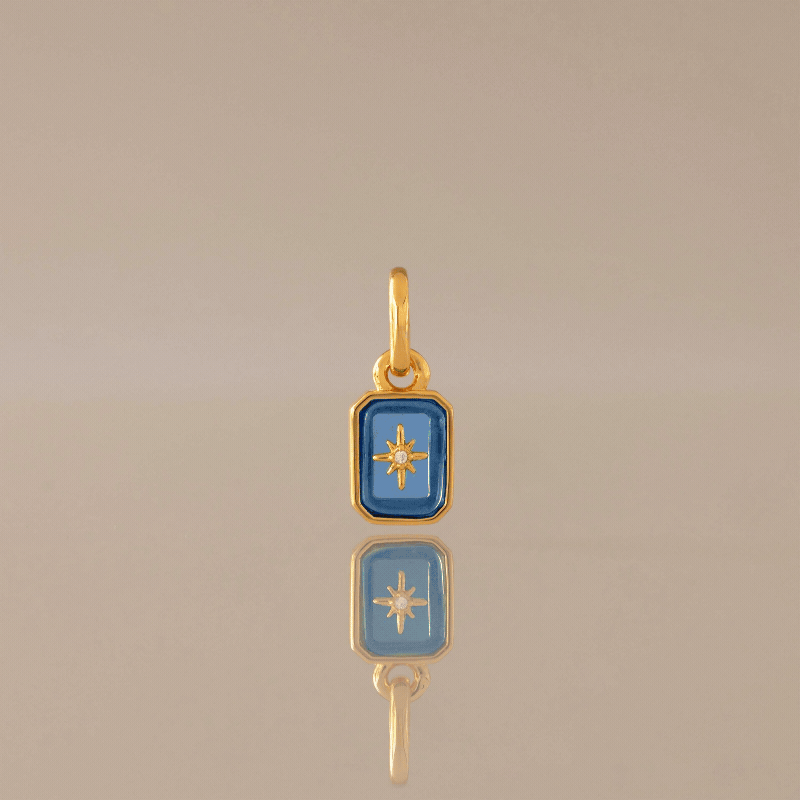 North Star Birthstone Charm