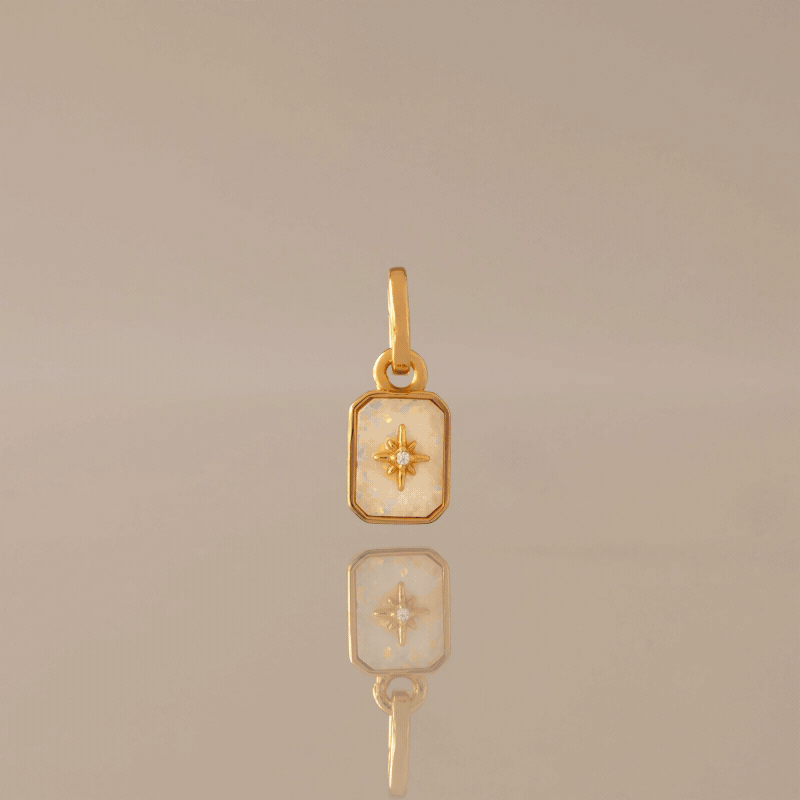 North Star Birthstone Charm