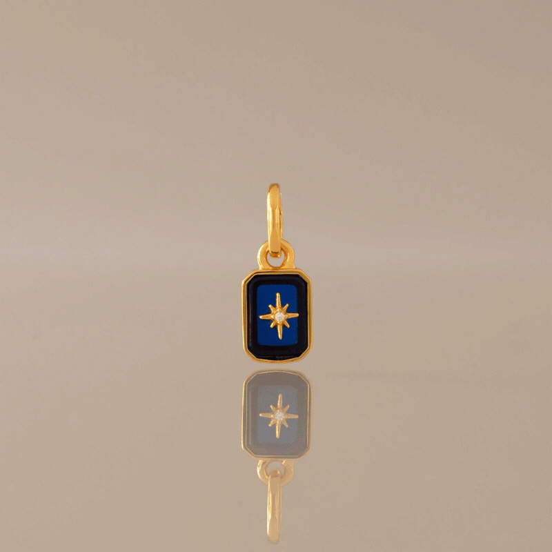 North Star Birthstone Charm