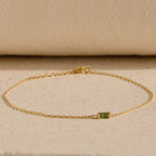 Baguette Peridot Bracelet