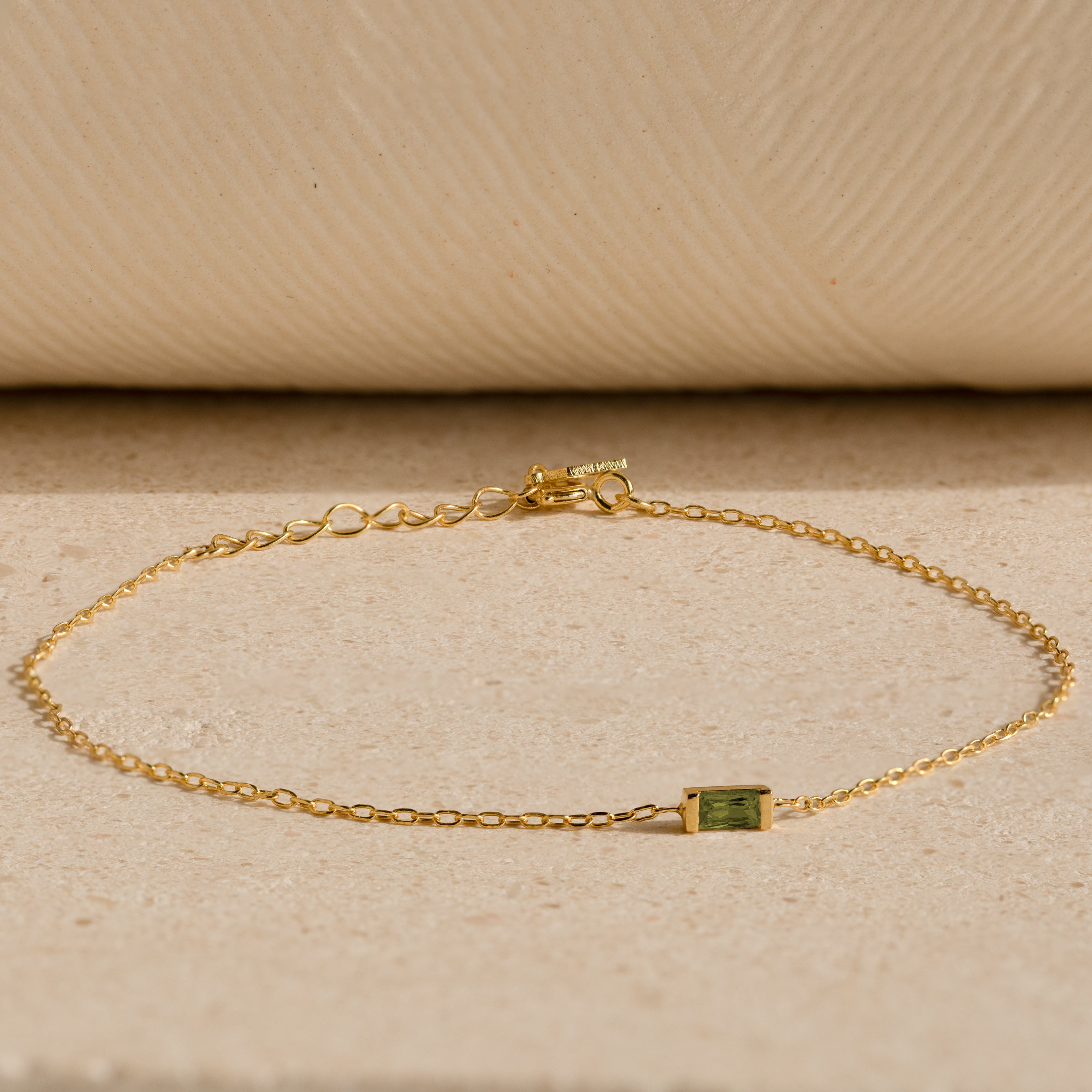 Baguette Peridot Bracelet