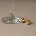 Duo Mixed Metal Pave Huggies