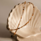 Sunstone Beaded Charm Anklet