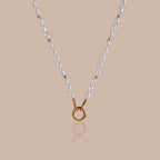 Pearl Beaded Charm Necklace