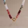 Ember Beaded Charm Necklace in 18K Gold