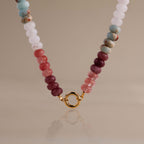 Ember Beaded Charm Necklace in 18K Gold