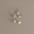 Love Mixed Gemstone Charm Set in 18K Gold