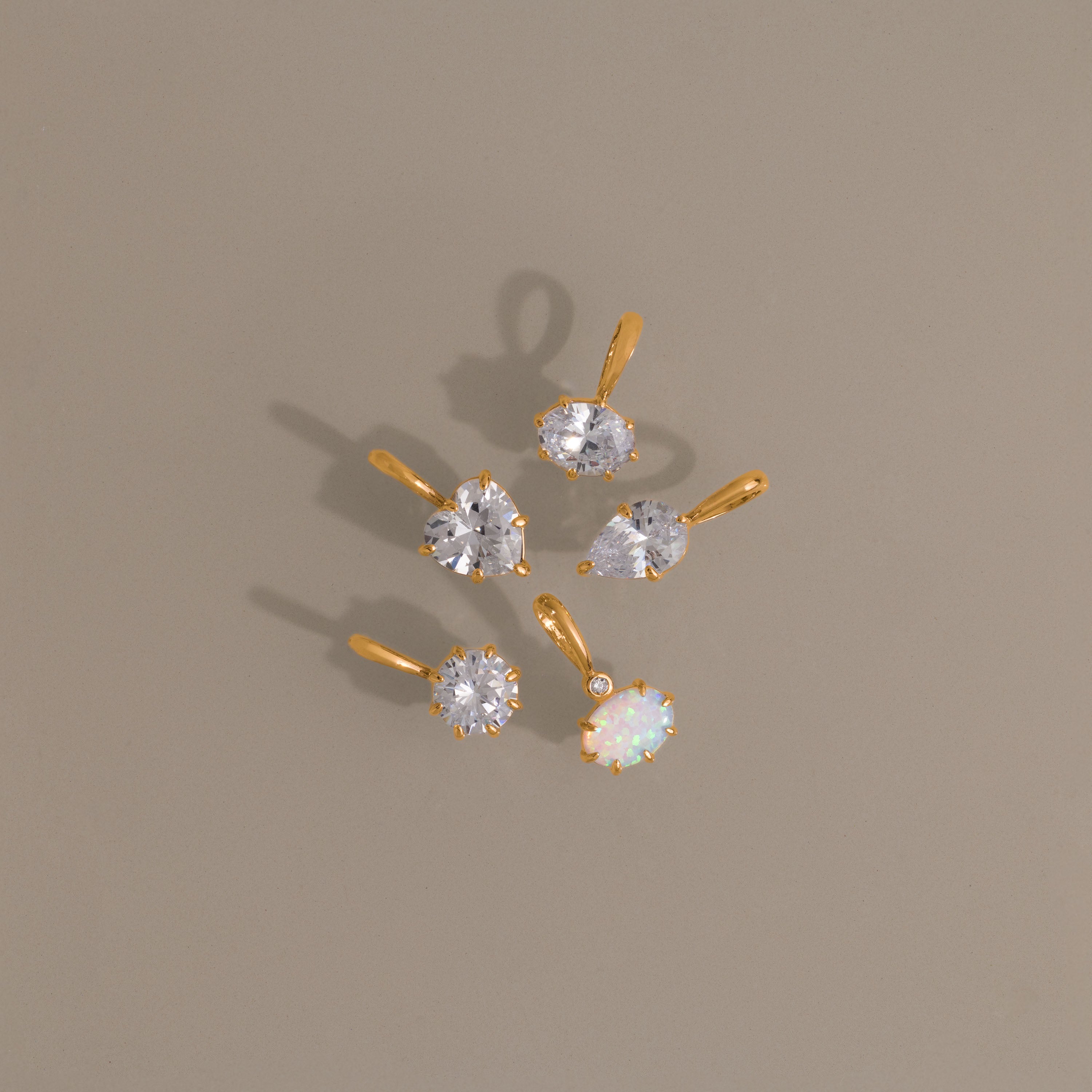 Love Mixed Gemstone Charm Set