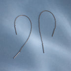 Essential Threader Earrings in Silver