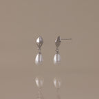 Tiny Pearl Drop Studs
