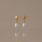 Tiny Pearl Drop Studs