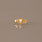 Vintage Oval Pearl Signet Ring