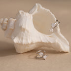 Duo Diamond Ear Cuffs in Silver