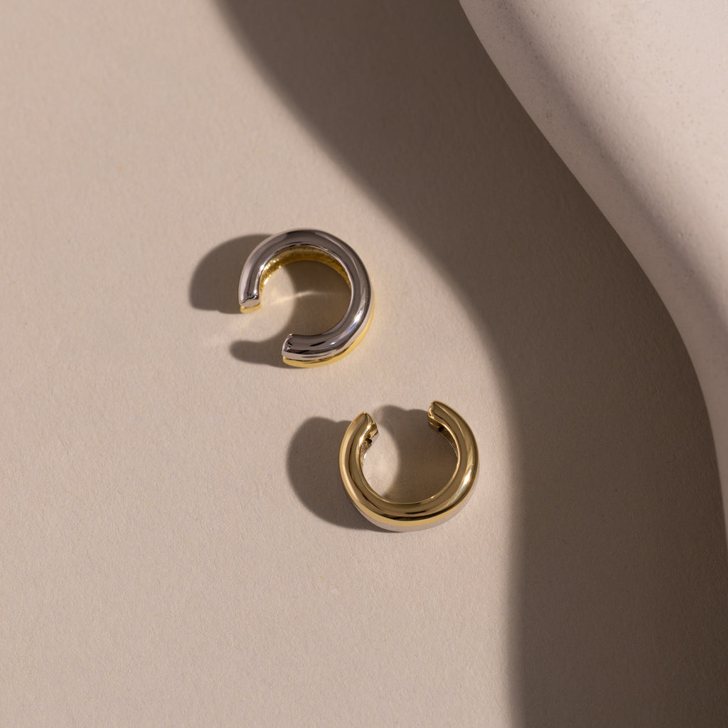 Mixed Metal Ear Cuffs