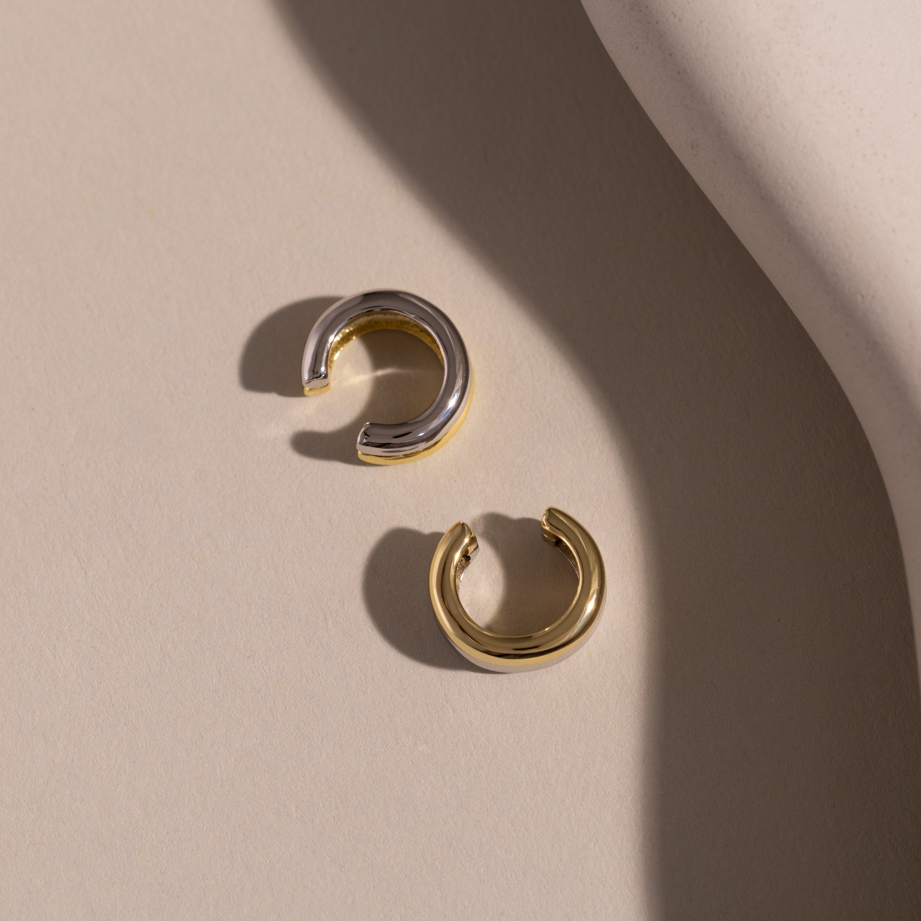 Mixed Metal Ear Cuffs