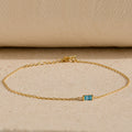 Baguette Blue Zircon Bracelet