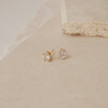 Oval Diamond Studs in 18K Gold