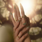 Zen Gemstone Curve Ring