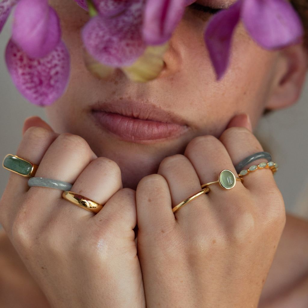 Skinny Jade Ring