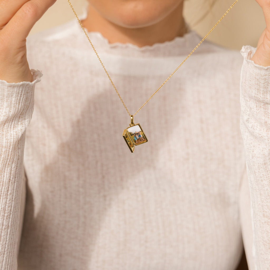 Pearl Locket Necklace