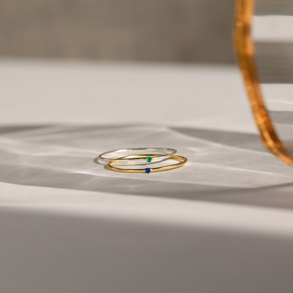 Thin Mini Sapphire Ring