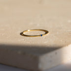 Thin Mini Aquamarine Ring