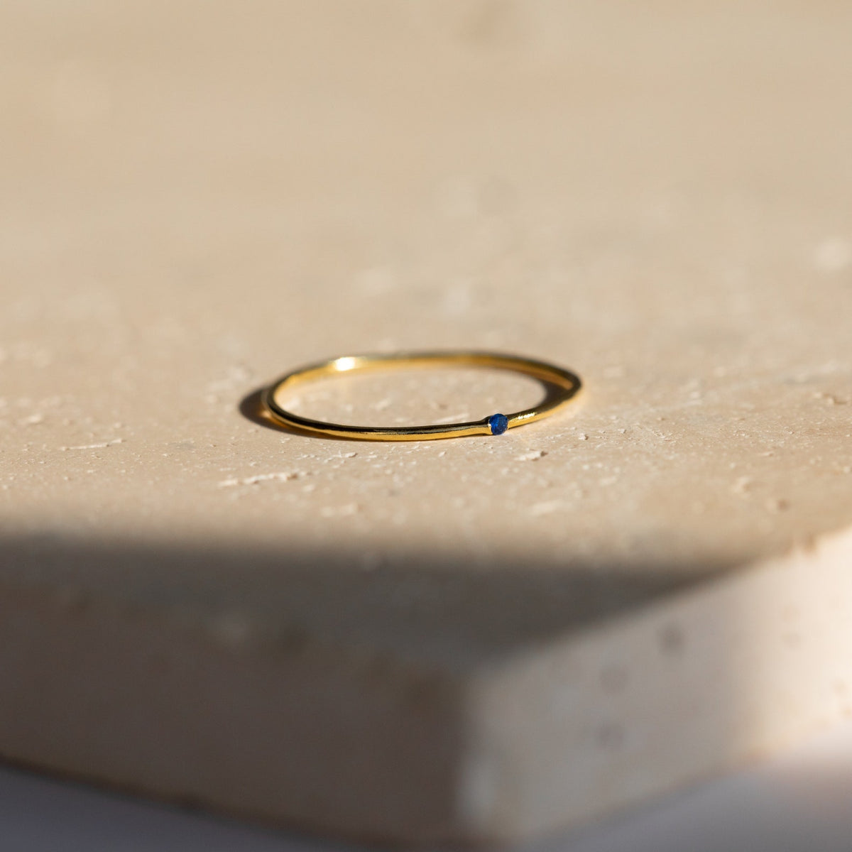 Thin Mini Peridot Ring