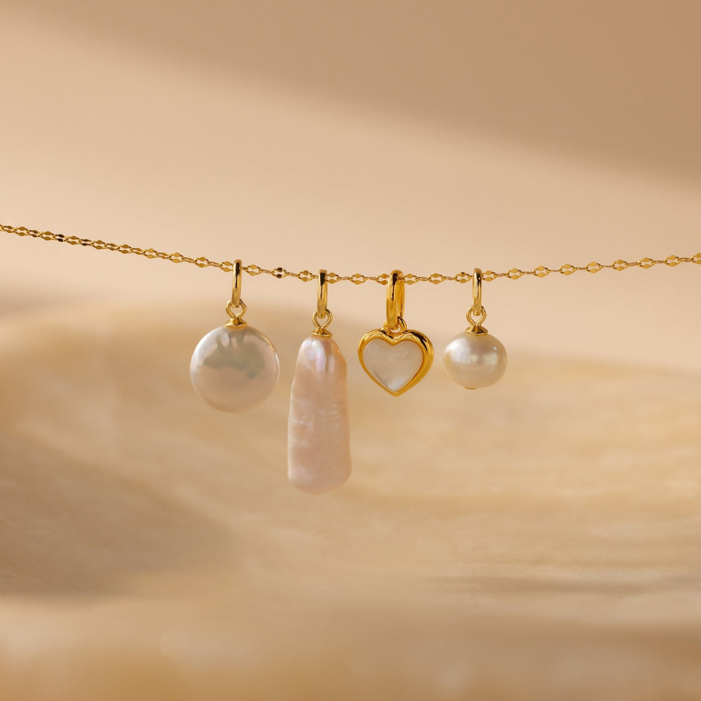 Pearl Pendant Charms Set