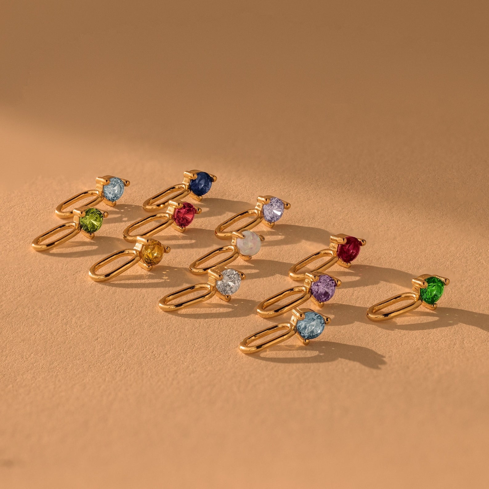 Dainty Blue Zircon Charm