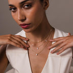 Rain Drop Station Necklace