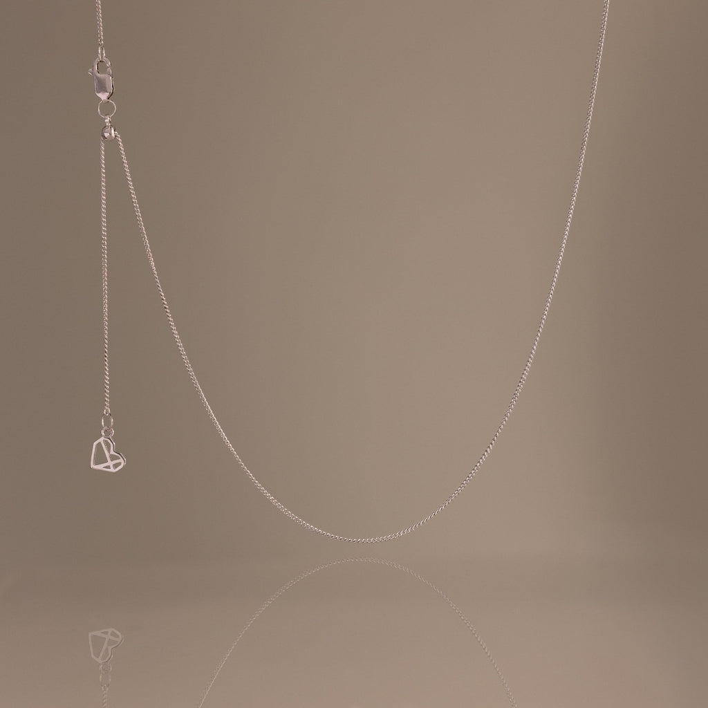 Adjustable Chain Necklace in Silver