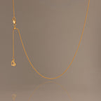 Adjustable Chain Necklace in 18K Gold