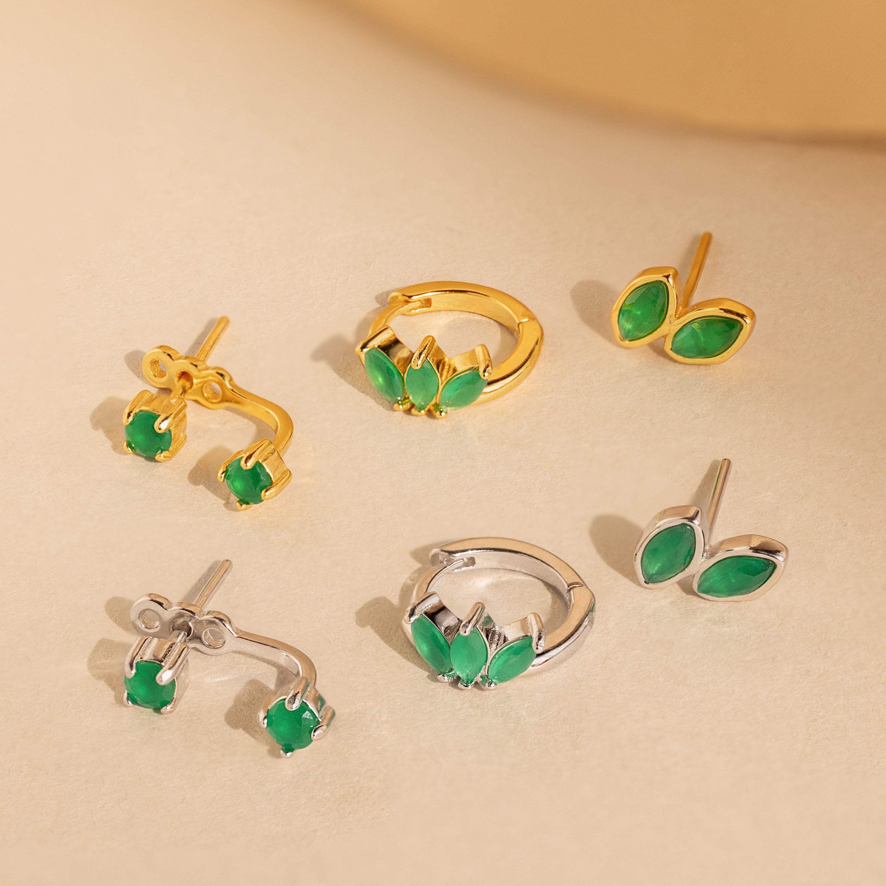 Jade Earrings Set-Earrings-Caitlyn Minimalist