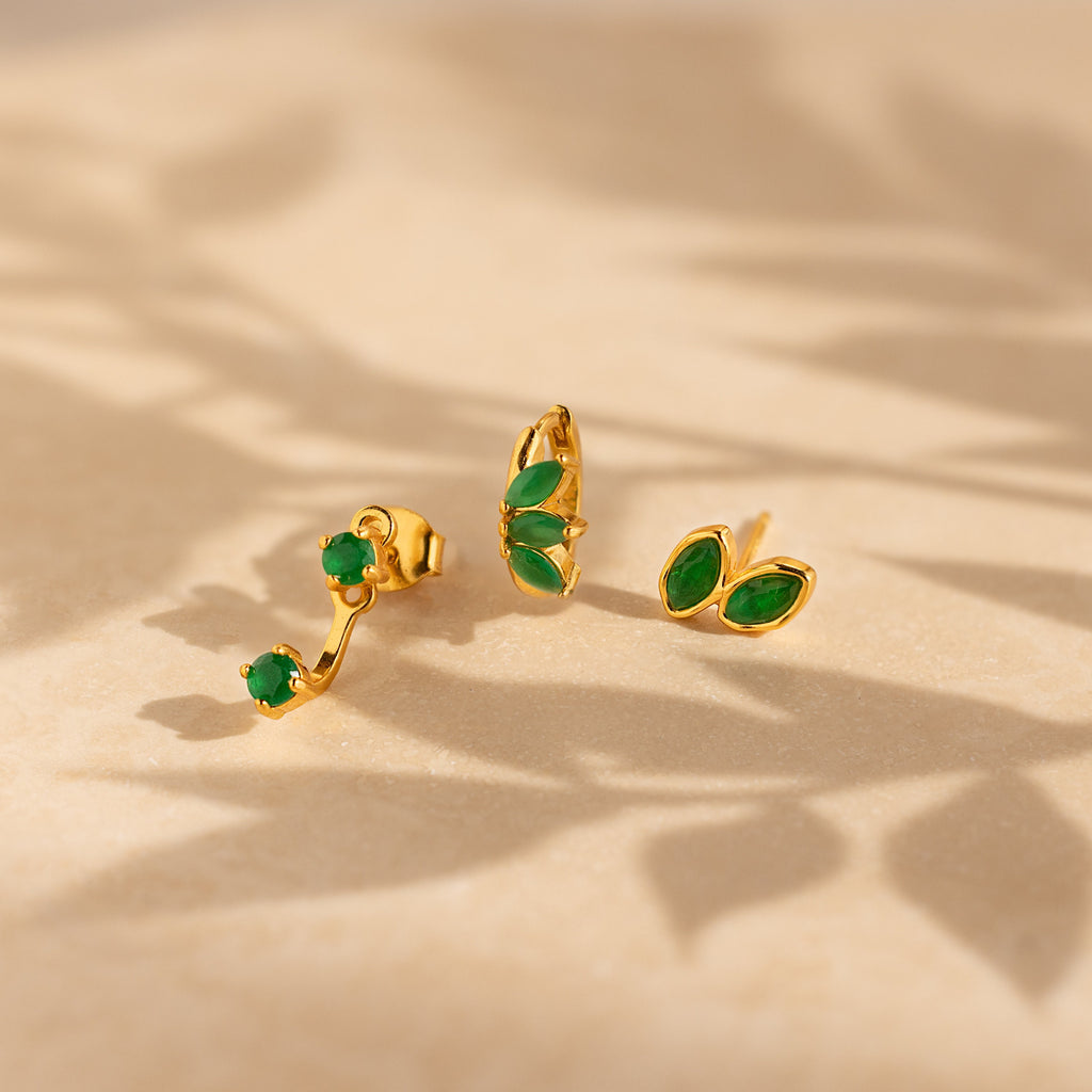 Jade Earrings Set-Earrings-Caitlyn Minimalist
