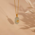 Jade Prism Necklace-Necklaces-Caitlyn Minimalist