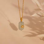 Jade Prism Necklace-Necklaces-Caitlyn Minimalist