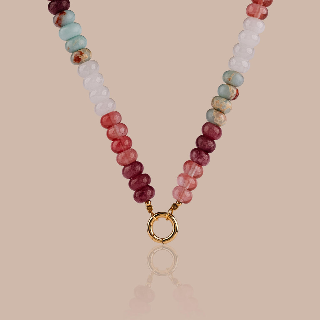 Ember Beaded Charm Necklace