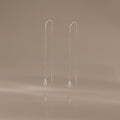 Cosmic Star Threader Earrings in Silver
