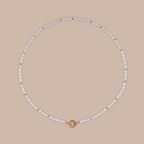 Pearl Beaded Charm Necklace