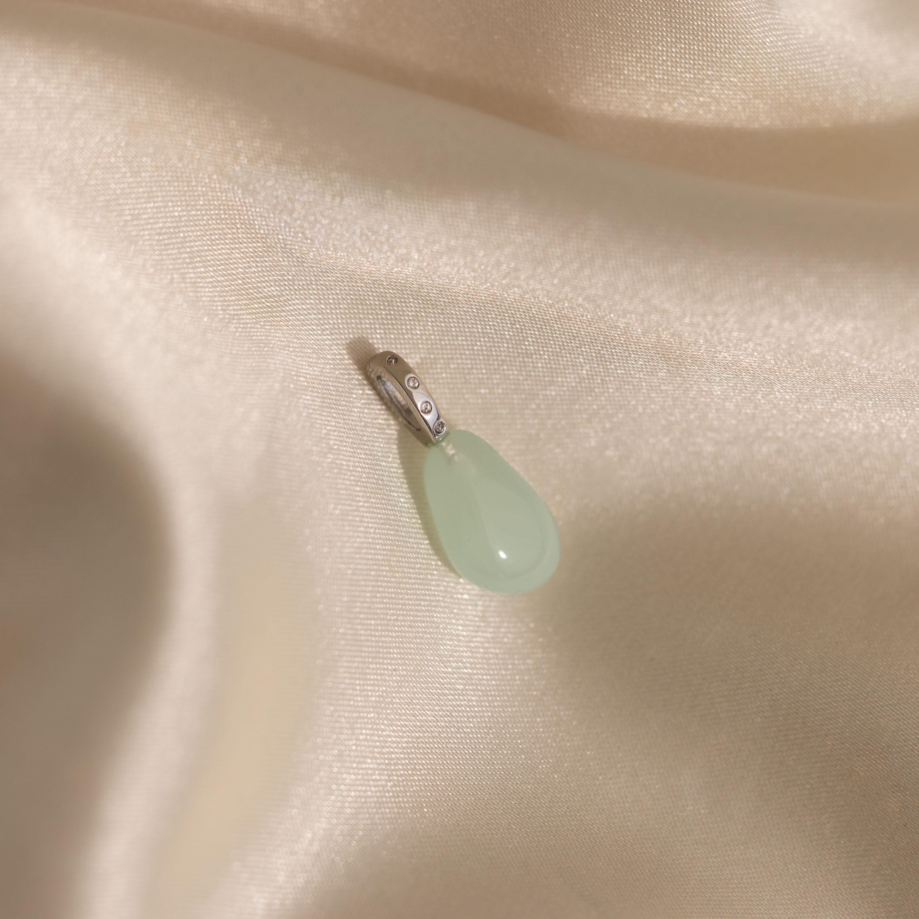 Seafoam Drop Charm