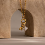 Diamond Clover Charm
