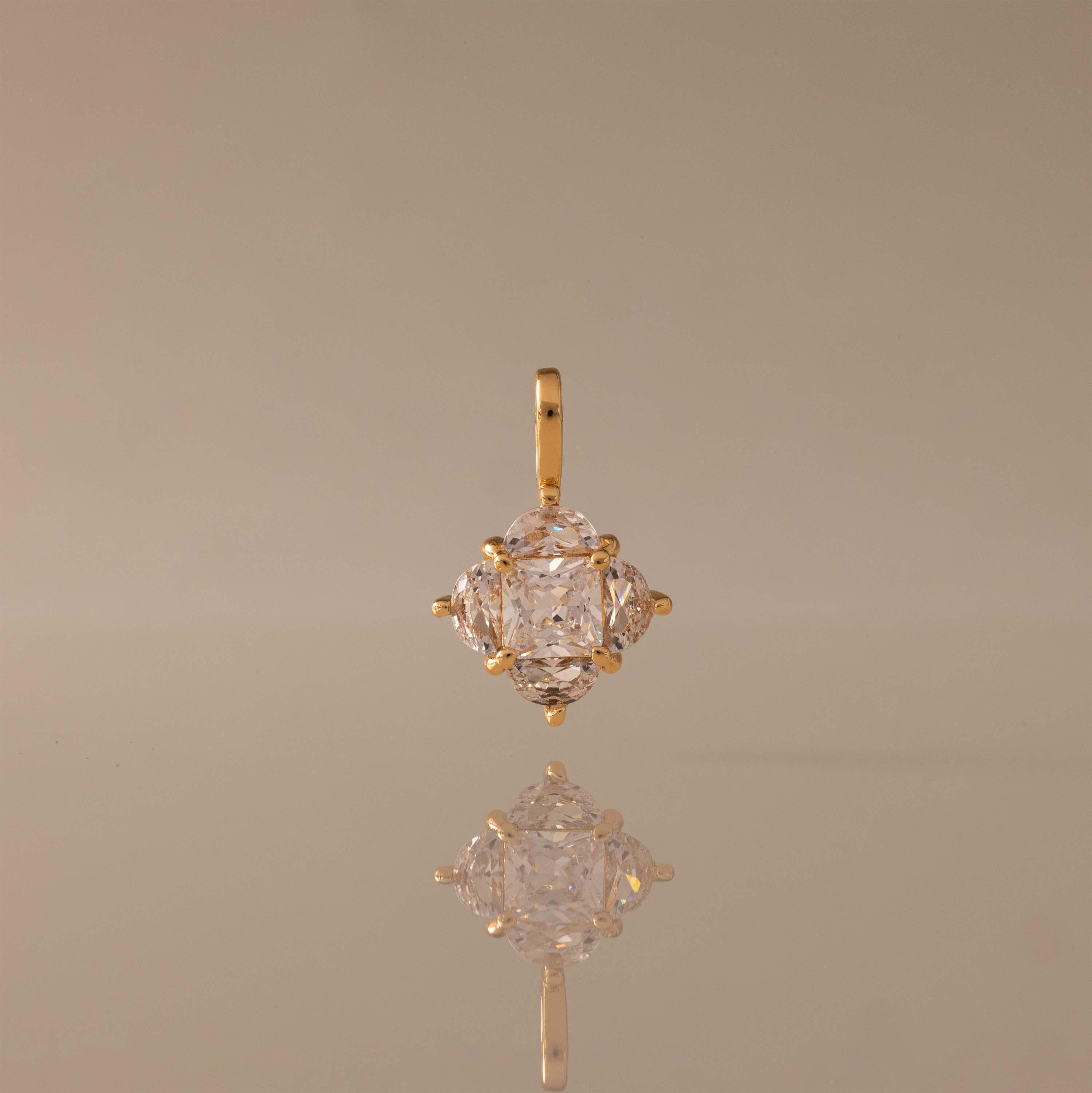 Diamond Clover Charm