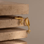 North Star Drop Huggies in 18K Gold