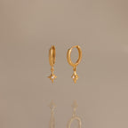 North Star Drop Huggies in 18K Gold