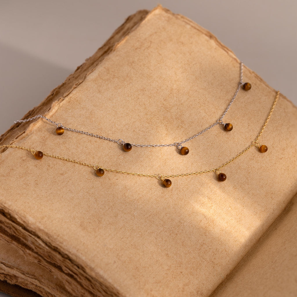 Tiger's Eye Station Necklace